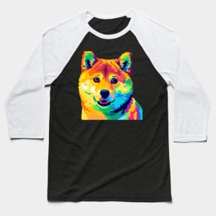 Shiba Inu Pop Art - Dog Lover Gifts Baseball T-Shirt